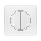 CONNECTED LIGHT SWITCH WITH NEUTRAL 2-GANG 2X250W CELIANE WHITE