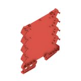 Basic element, IP20 in installed state, Plastic, red, Width: 6.1 mm
