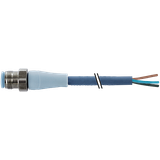 M12 male 0° A with cable F&B Pro TPE-S 3x0.34 bu UL rob+dragch 1.5m