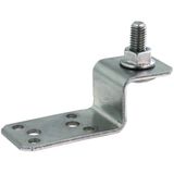 Holder for metal roofs Z-shaped f. riveting or screwing  StSt