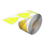 Device marking, 50 mm, Printed characters: neutral, Vinyl film, yellow