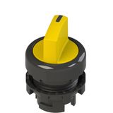 Yellow two-position short lever selector E2 1SE12EVA51AB