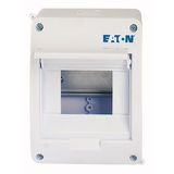 ECO Compact distribution board, surface mounted, 1-rows, 5 MU, IP40