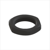 Hex locknut, M32, PA6, black RAL9005