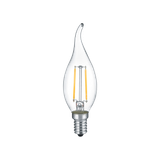 Bulb LED E14 filament candle with a tip 2W 250 lm 2700K