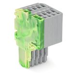 2-conductor female connector Push-in CAGE CLAMP® 1.5 mm² green-yellow/