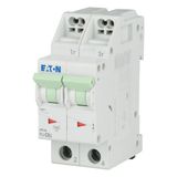 Miniature circuit breaker (MCB) with plug-in terminal, 8 A, 2p, characteristic: C