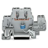 Component terminal block double-deck with gas-filled surge arrester gr