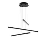 Sandy Black Aluminium  & Acrylic  LED 41 Watt 230 Volt   4183Lm 3000K IP20  L: 55 W: 55 H: 180 cm Adjustable Height