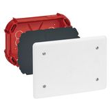 Junction box Batibox - with cover and screws - 165x115x40 mm - for masonry