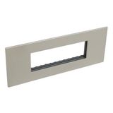 Arteor™ - British standard plate square version 6 modules - Champagne