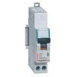 Phase+Neutral circuit breaker DNX³4500 6kA automatic terminal inlet screw terminal outlet - 1P+N 230V~ 1A curve C - 1 module