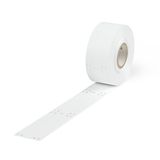 Cable tie marker for Smart Printer for use with cable ties white