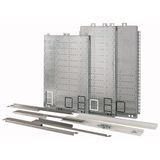 Mounting kit for fuse combination unit, covering multiple sections, section depth=800mm