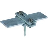 Strip holder for Fl 30mm St/tZn with wood screw 5x50mm