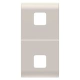 REPLACEABLE BUTTON KEY FOR AXIAL COMMANDS - TO BE COMPLETED WITH 2 LENS - 1 MODULE - SATIN NATURAL BEIGE - CHORUSMART