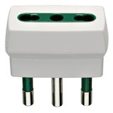 S17 adaptor +P17/11 outlet white