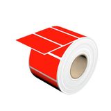 Device marking, Self-adhesive, halogen-free, 64 mm, Polyester, red
