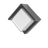 Dark Gray ABS Clear & White Acrylic LED 12 Watt 1385Lm 3000K 200-240 Volt Beam Angle 120 O IP65 L: 16 W: 10 H: 16 cm