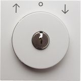 Centre plate lock + push lock func blind switch, key remov, S.1/B.3/B.