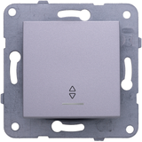 Karre Plus-Arkedia Silver (Quick Connection) Illuminated Two Way Switch
