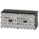 Micro contactor relay, 4-pole (4 NO), 12 A AC1 (up to 440 VAC), 48 VAC