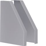 endcap pair overlapping for spreader box trunking 230x190 stone grey