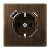 SCHUKO socket with USB type AC ME1520-15CAAT