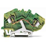 2-conductor ground terminal block 6 mm² center marking green-yellow