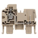 Plug-in adaptor (Terminal), 24 A, dark beige, Wemid