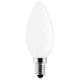Standard Incandescent Twisted Candle Frosted BF35 E14 25W 230V