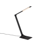 Travis LED table lamp matt black rechargeable