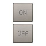 2 buttons Flat ON/OFF nickel