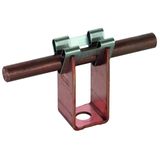 Conductor holder DEHNgrip Cu for Rd 8mm H 32mm with fixing bore 7.8mm