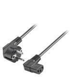 IEC cable, Germany 230V AC, angled ...