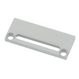 Profile end cap CLF flat with longhole incl. Screws