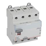 RCD DX³-ID - 4P - 400 V~ neutral right hand side - 25 A - 500 mA - AC type