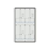 Meter box insert 2-rows, 4 meter boards / 16 Modul heights