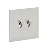 Art d'Arnould universe Epure two-way switch or 10A switch - brushed steel