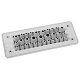 MH24 F30-3 IP66 RAL7035 grey cable entry plate UL94 V-0