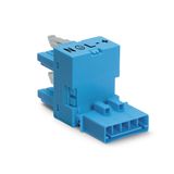 h-distribution connector 5-pole Cod. I blue