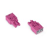 Socket 2-pole Cod. B pink