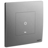 Mallia Senses - 1 gang 1 way touch switch 16AX - Dark Silver