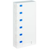 Wallmount Data Outlet empty for 6 module (SFA)(SFB), RAL9010