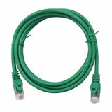 Patchcord RJ45 unshielded, Cat.6, PVC, green, 3.0m