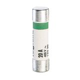 Domestic cartridge fuse - cylindrical type 8.5 x 31.5 - 20 A - with indicator