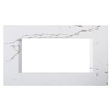 Cover frame 4M, stone white