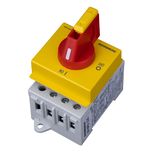 Emergency-Stop Main Switch 3-pole, modular, 40A, 16kW