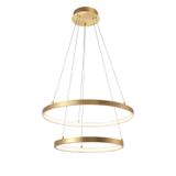 Gold Leaf Aluminium   & Acrylic   LED 67 Watt 230 Volt   3643Lm 3000K IP20  D1: 60 D2: 44 H: 150 cm Adjustable Height & Rotating