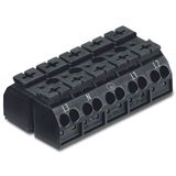 4-conductor chassis-mount terminal strip without ground contact L3-N-P